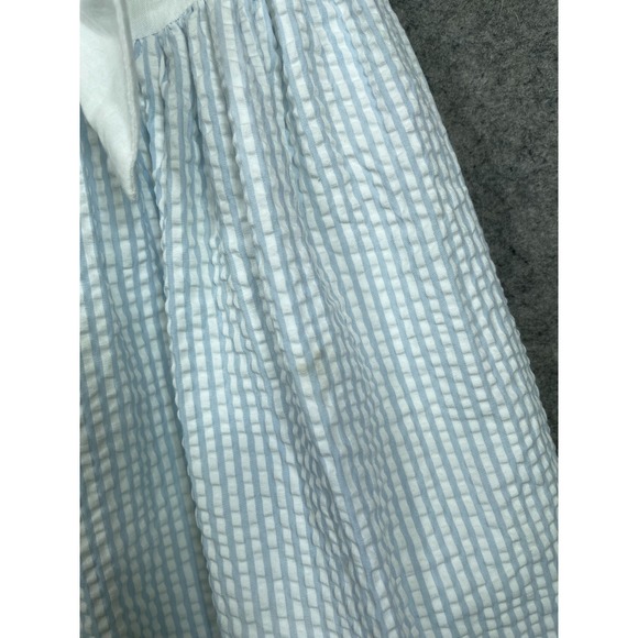 Vintage Betsey Johnson Seersucker Dress Blue White 2 Y2K - Picture 5 of 16